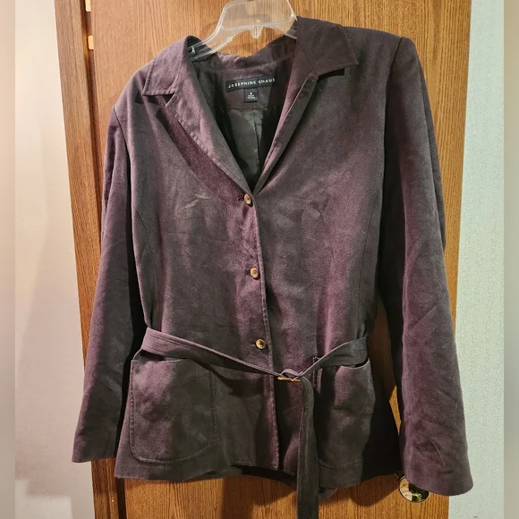 Josephine Chaus Size 12 Brown Blazer Jacket - Picture 2 of 10